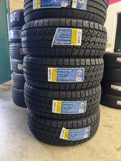 275/55R20 Lion Sport All Terrain 4 New Tires Installed And Balanced Included