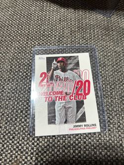 Jimmy Rollins Topps Baseball Card Phillies