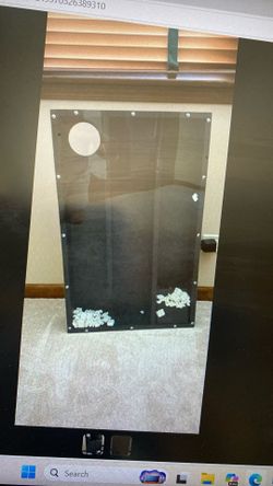 Unique Large Wooden Shadow Box with Attached Fan *New