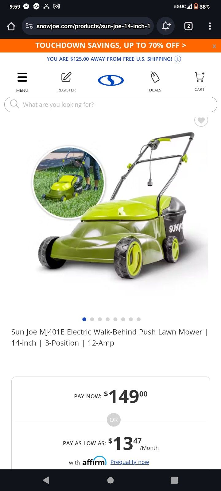 Electric Lawn Mower 