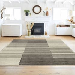 Ruggable Flatwoven Washable Gradasi Rug 8' x 10' – BRAND NEW | Modern Area Rug with extra thick comfort pad system 