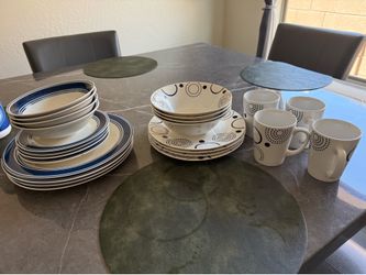 Plates bowls cups set $15