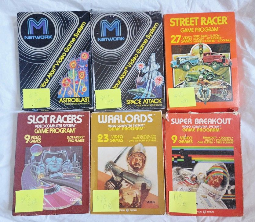 Atari 2600 Video Games *see list for games and pricing*