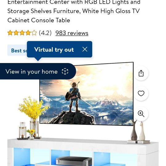 White TV Stand