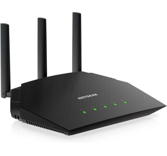 NETGEAR Nighthawk WiFi 6 Router (R6700AX) AX1800 1.8Gbps Wireless Speed – Dual-Band Gigabit Internet Router – Covers 1,500 sq. ft., 20 Devices – Built
