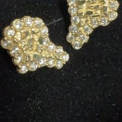 10k Nugget Earrings 