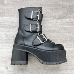New Demonia RANGER-308 Women's Ankle Boots Size 9 Black