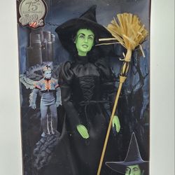 Barbie Collector Wizard of Oz Wicked Witch of The West Doll 75th Anniversary Pink Label