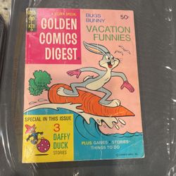 Bugs Bunny vacation, funnies, golden comic digest