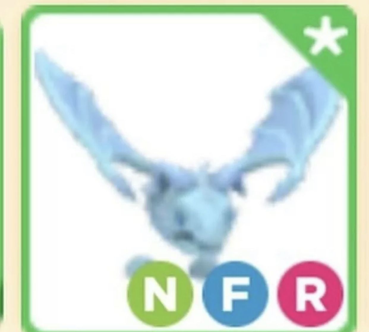 Neon Fly Ride NFR Frost Dragon Roblox Adopt me