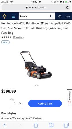 Remington rm210 lawn mower outlet