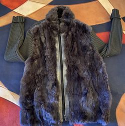 Hypo Active Fur Jacket Size 2XL Brown