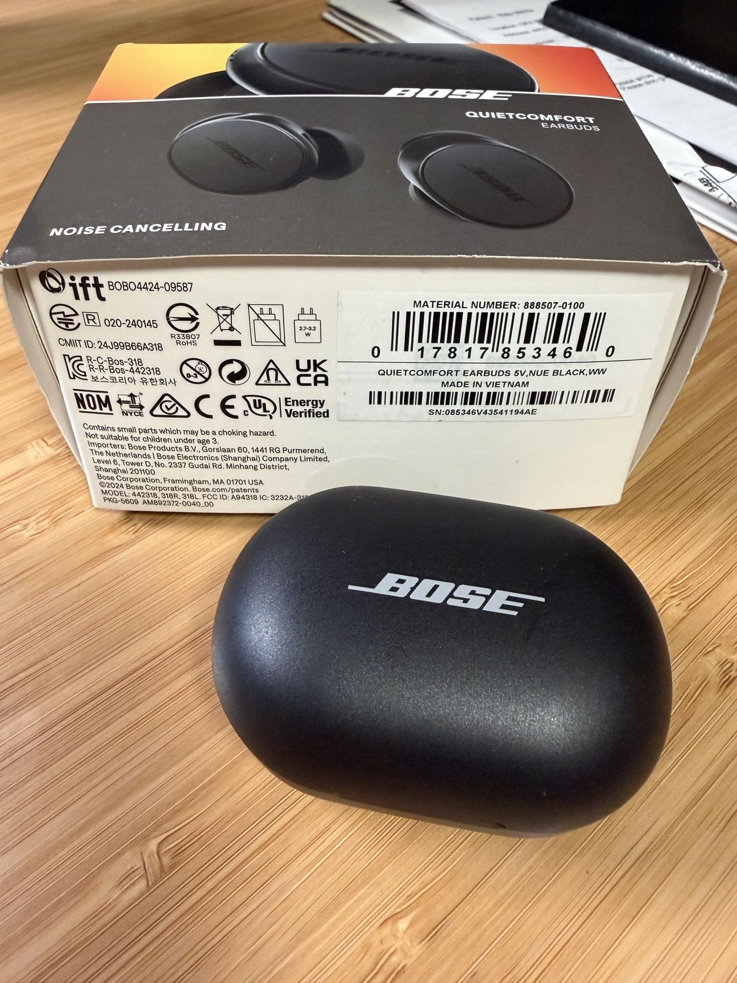 Bose QuietComfort Earbuds (used once)