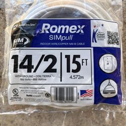 14/2 Romex 15’ Wire