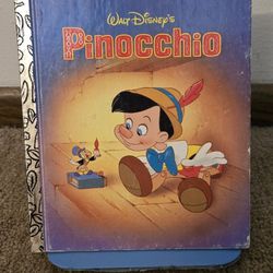 A Little Golden Book 1990 Pinocchio  