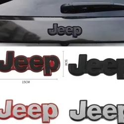 Jeep emblem badge adhesive back 5.91" x 1.97" * SEE ALL10 📸 sold separately SHIPPING AVAILABLE