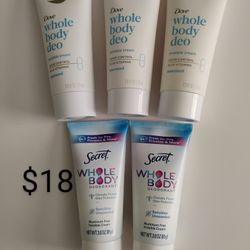 Women's Whole Body Deodorant Dove & Secret