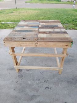 Wooden Recycled Wood Outdoor Table