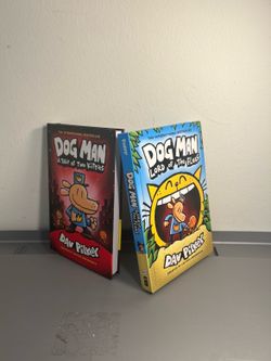 Dog Man Hardcover Book Lot – A Tale of Two Kitties & Lord of the Fleas by Dav Pilkey
