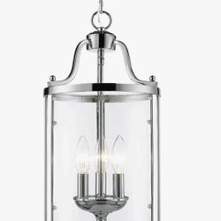 Aarav 3 - Light Lantern Pendant Chrome 