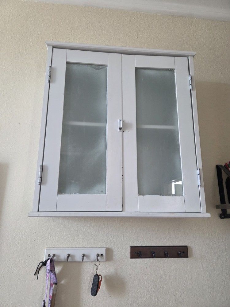 3 White Cabinets