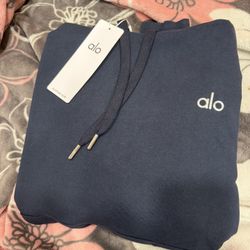 navy blue alo hoodie 