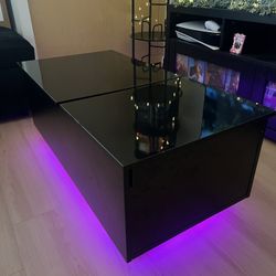 LED Adjustable Coffee Table