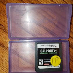 Nintendo DS Game Call of Duty 4 Modern Warfare