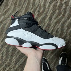 Jordan 6 Rings White/black/red