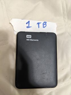 Western Digital 1TB External Hard Drive 
