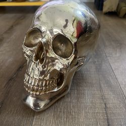 Gold Skull ornament