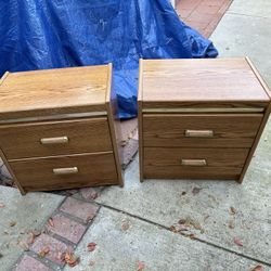 Two Wooden Cabinet Drawers Clothes Or Organizer 