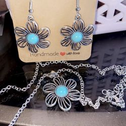 Blue Blue blue Flower inspired 