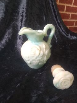 Avon Glass Pitcher With Stopper