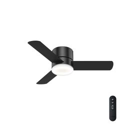 Hunter Minimus Ceiling Fan - Low Profile w/ LED Light 44 Inch