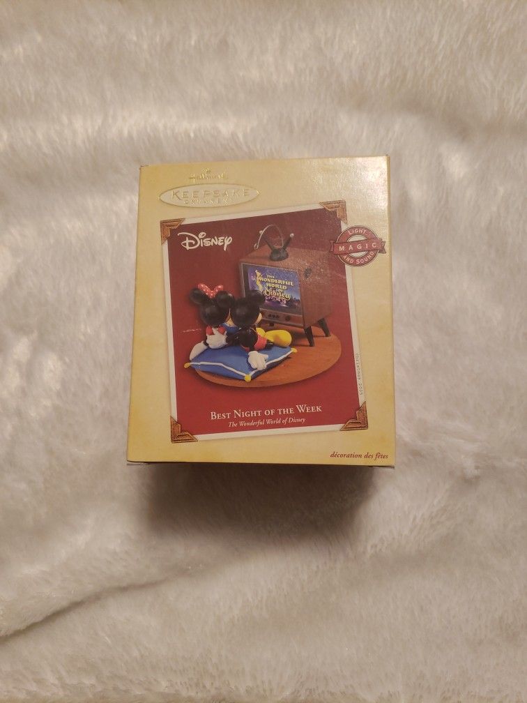 Ornament - Hallmark Keepsake Disney Mickey Mouse "Best Night Of The Week"