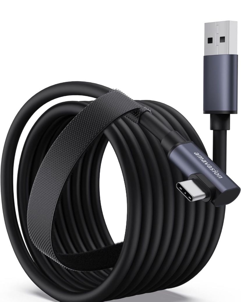Link Cable 16FT Compatible with Oculus/Meta Quest 2/3/Pro Accessories and PC/Steam VR,High Speed PC Data Transfer USB 3.0 to USB C Cable for