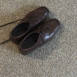 Salvatore Ferragamo men’s lace up Oxfords, Square Toe, Size US 11 