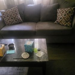 Grey Couch Loveseat Chair