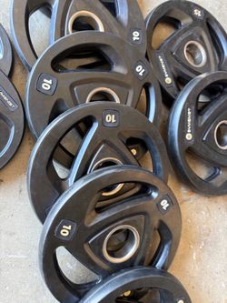 Rubber coated Olympic weights