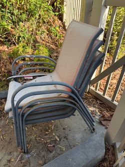 Hampton Bay Mix and Match Stackable Sling Outdoor Dining Chair (set of 4)