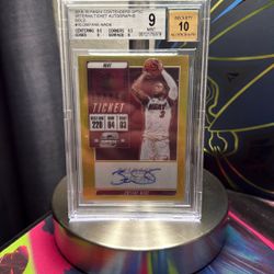 Dwyane Wade Season Ticket Gold /10 AUTO Beckett