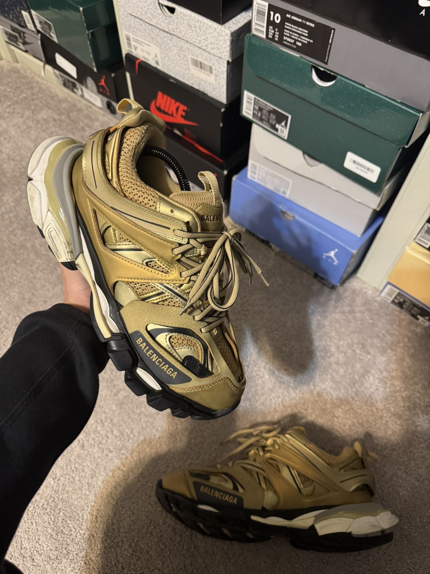 Balenciaga Track ‘Metallic Gold’