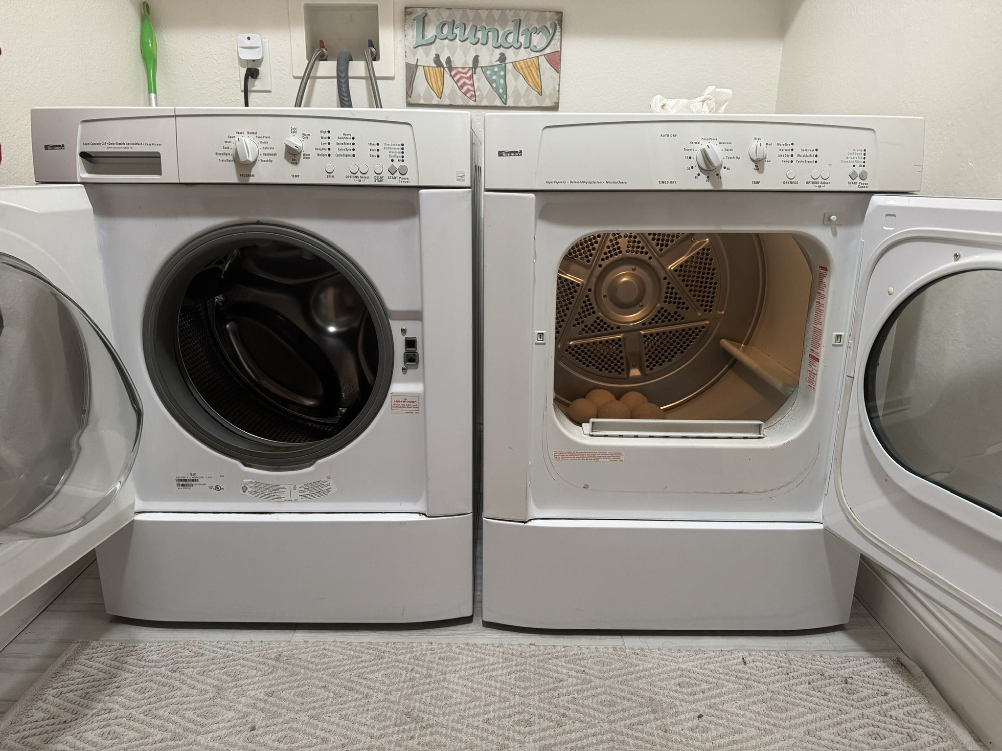 Sears Kenmore Washer And Dryer Set