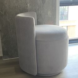 Swivel Storage Chair / Velvet Vanity Chair - Brand New