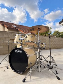 Mapex Voyager 5-Piece Drum Set – Complete with Cymbals, Hardware & Throne