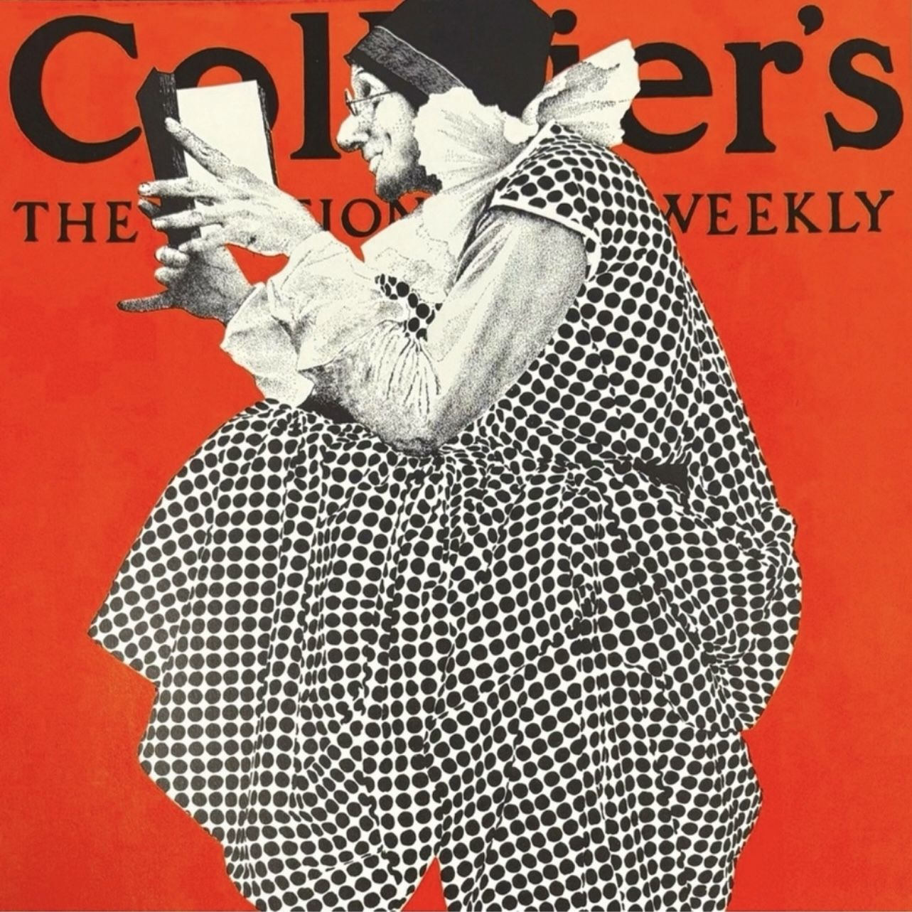 COLLIER’S THE BOOKLOVER Original Vintage Print Poster Maxfield Parrish Art Deco Nouveau Artist Antique Fine Collectible Neoclassical Allegory Allegori