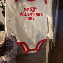 Valentine  Onesie 6 Month 