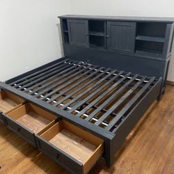 Dark Blue Bed Set