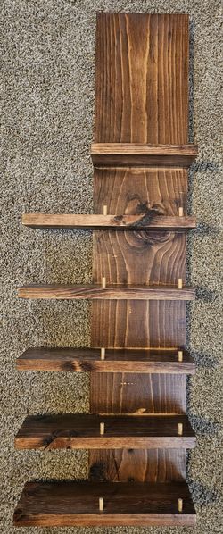 Hanging Wooden Wine Rack - Hand Made